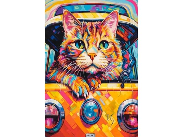 Castor Puzzle 1000 elementów Cat Bus Travel