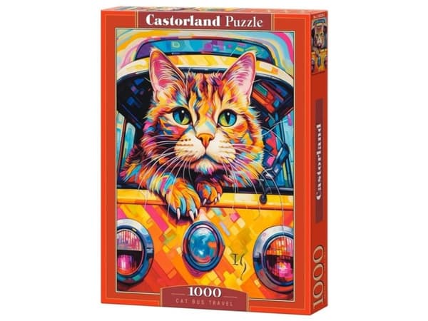 Castor Puzzle 1000 elementów Cat Bus Travel
