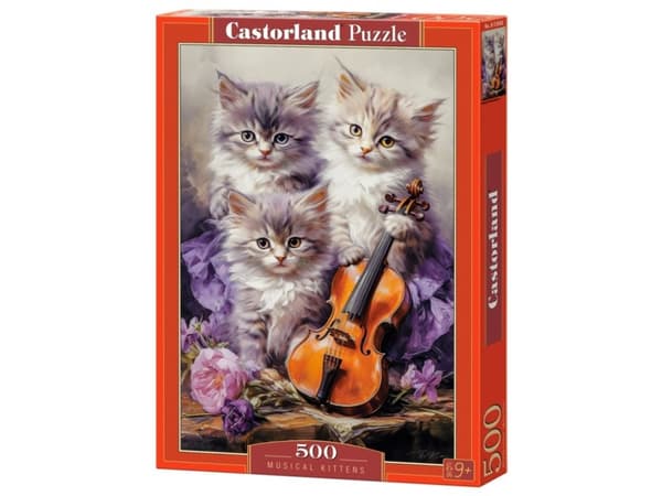 Castorland Pussel 500 Musikaliska kattungar CASTOR
