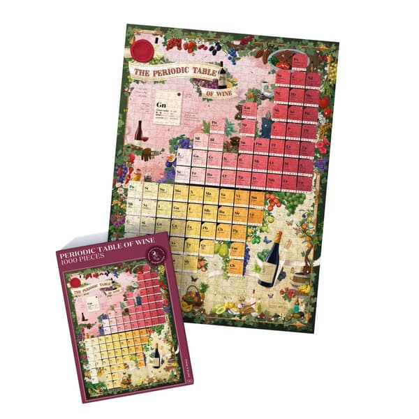 Vinpussel - Periodic Table of Wine 1000 bitar, Water & Wines