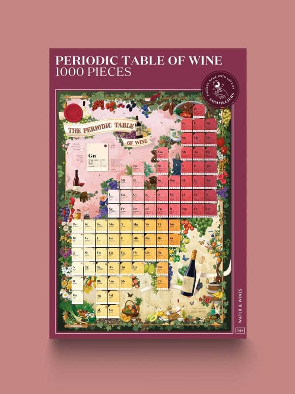 Vinpussel - Periodic Table of Wine 1000 bitar, Water & Wines