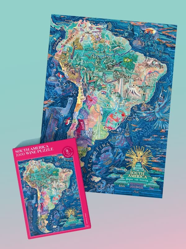 Vinpuslespill - South America 1000 brikker, Water & Wines