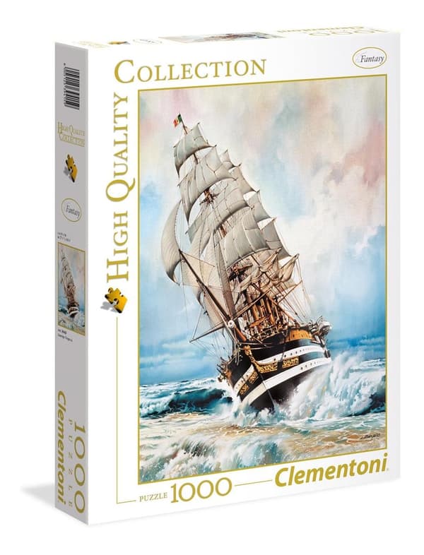 Clementoni 1000 brikker i høj kvalitet AMERIGO VESPUCCI kollektion