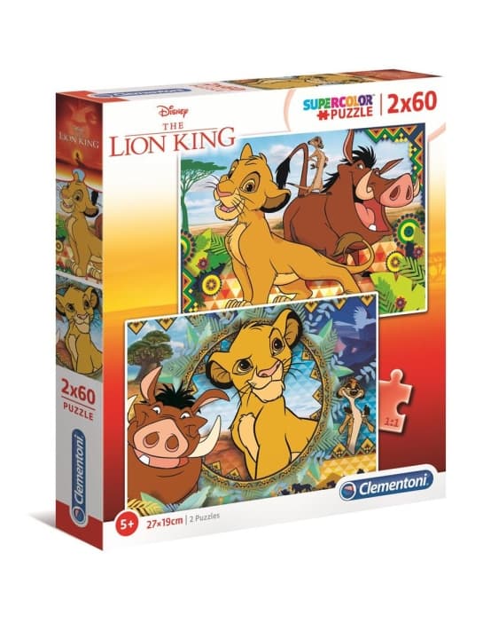 Clementoni 2x60 brikker Puslespil Kids Special Collection Løvernes Konge
