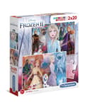 Miniatyrbilde 1 av 2: Clementoni 2x20 brikker Puslespill Kids Frozen 2