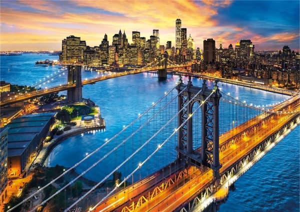Clementoni 3000 brikker høykvalitets samling New York