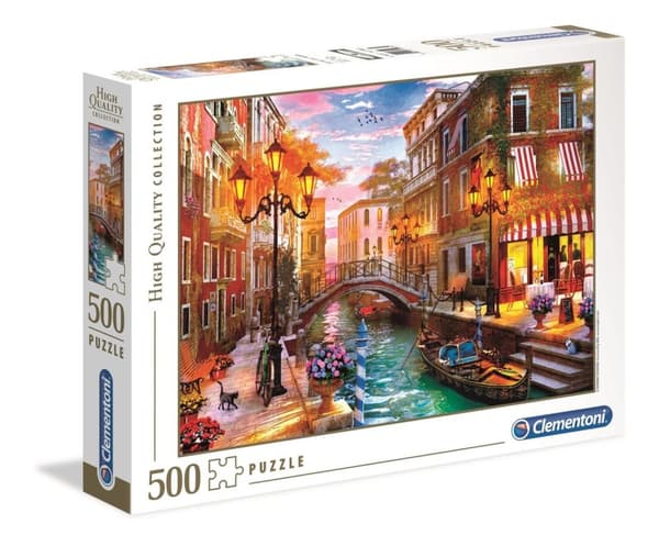 Clementoni 500 brikker Høykvalitets kolleksjon Solnedgang over Venezia