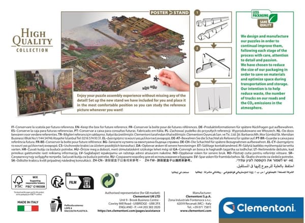 Clementoni 1000 stk CB Collection Blomster i Paris af høj kvalitet