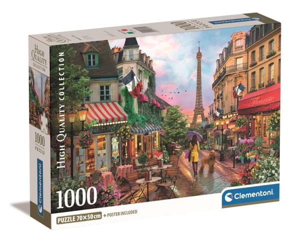 Clementoni 1000 stk CB Collection Blomster i Paris af høj kvalitet