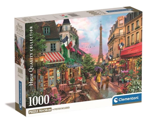 Clementoni 1000 stk CB Collection Blomster i Paris af høj kvalitet