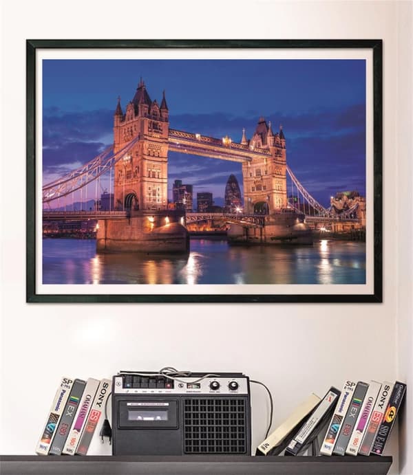 Clementoni 1000 stk CB høykvalitets samling Tower Bridge om natten
