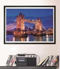Miniatyrbilde 7 av 9: Clementoni 1000 stk CB høykvalitets samling Tower Bridge om natten