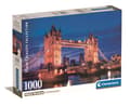 Miniatyrbilde 1 av 9: Clementoni 1000 stk CB høykvalitets samling Tower Bridge om natten