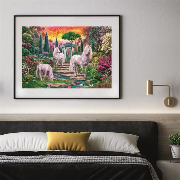 Clementoni 2000 stk. kollektion af høj kvalitet CLASSICAL GARDEN UNICORNS