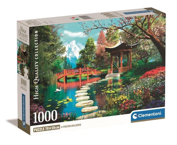 Clementoni 1000 stk CB Collection Fuji Garden af høj kvalitet