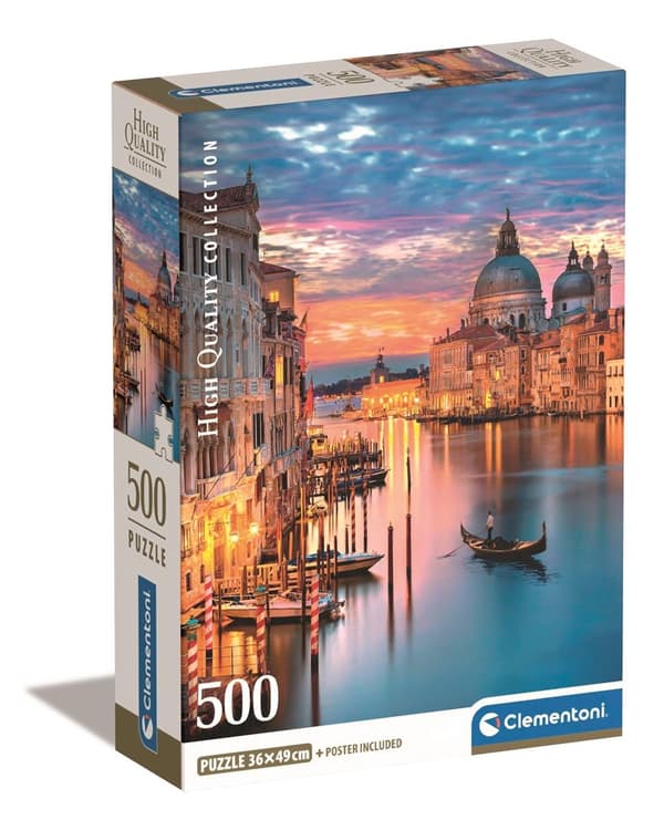 Clementoni 500 stk CB Collection Lighting Venice av høy kvalitet