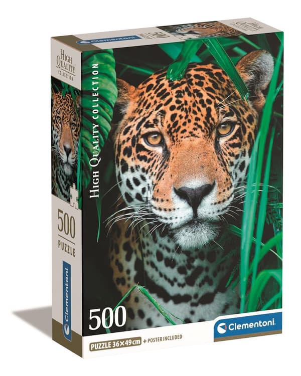 Clementoni 500 stk CB Collection Jaguar i jungelen av høy kvalitet
