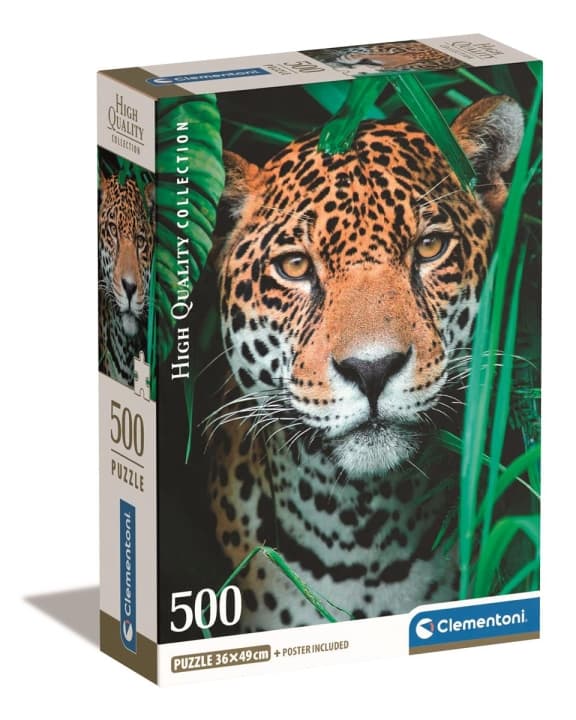 Clementoni 500 stk CB Collection Jaguar i jungelen av høy kvalitet