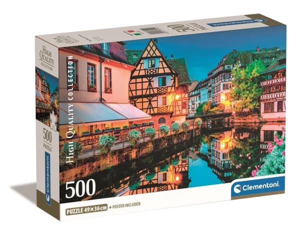 Clementoni 500 stk CB Collection Strasbourg Old Town i høj kvalitet