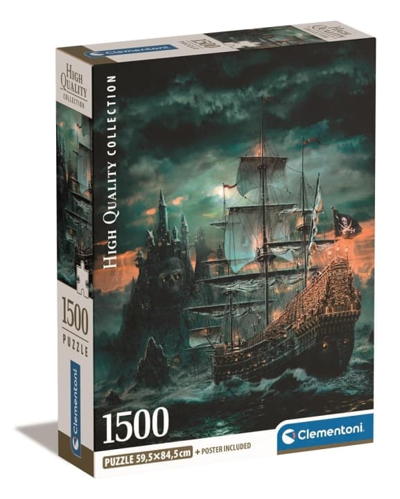 Clementoni 1500 stk CB samling af høj kvalitet Piratskibet