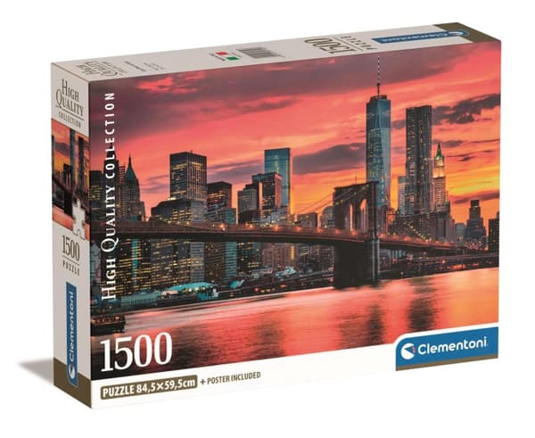 Clementoni 1500 kpl CB High Quality Collection East River iltahämärässä