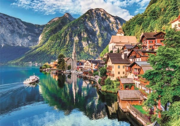 Clementoni 1500 stk CB Collection Hallstatt av høy kvalitet