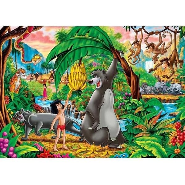 Pussel 2x60 Bitar - Peter Pan och Djungelboken