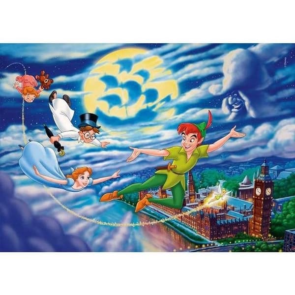 Pussel 2x60 Bitar - Peter Pan och Djungelboken