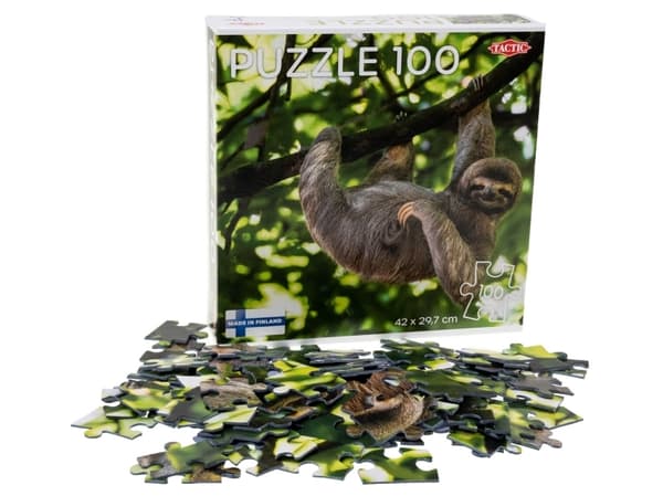 Tactic Puzzle Lovers Sloth Hanging on Tree 100 pcs puzzle
