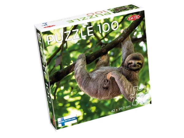 Tactic Puzzle Lovers Sloth Hanging on Tree 100 pcs puzzle