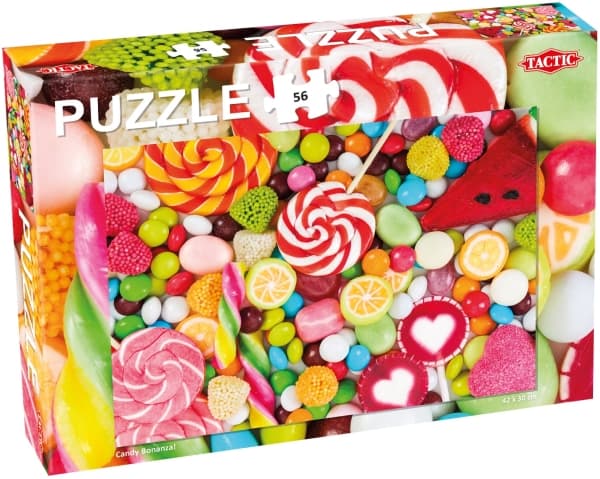 Tactic Puzzle Lovers Candy Bonanza! 56 pcs puzzle