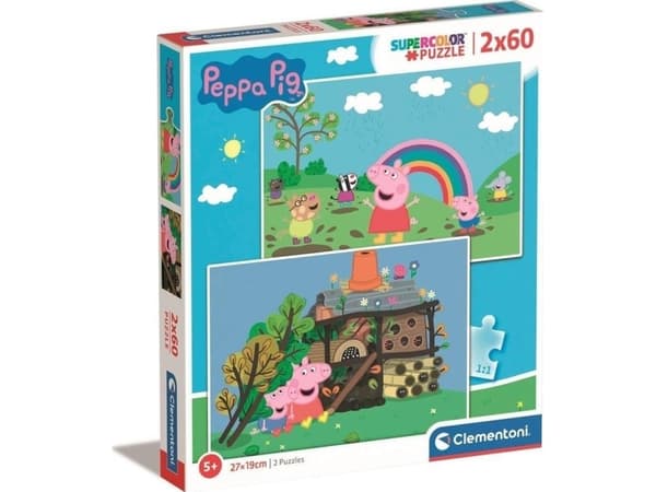 Clementoni Supercolor Peppa Pig, 60 kpl, Sarjakuvat, 4 vuosi/vuosia
