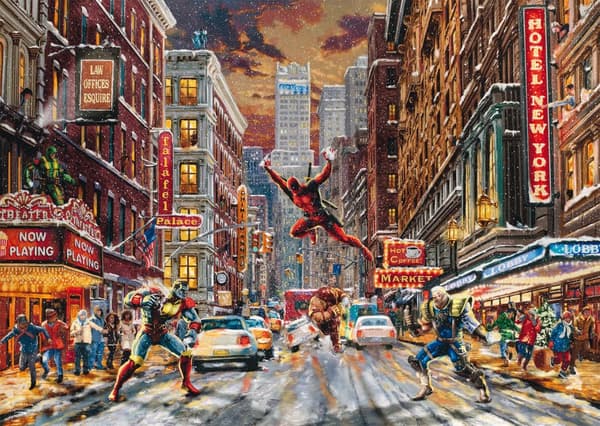 Pussel Deadpool Snow Day 1000 bitar, Schmidt
