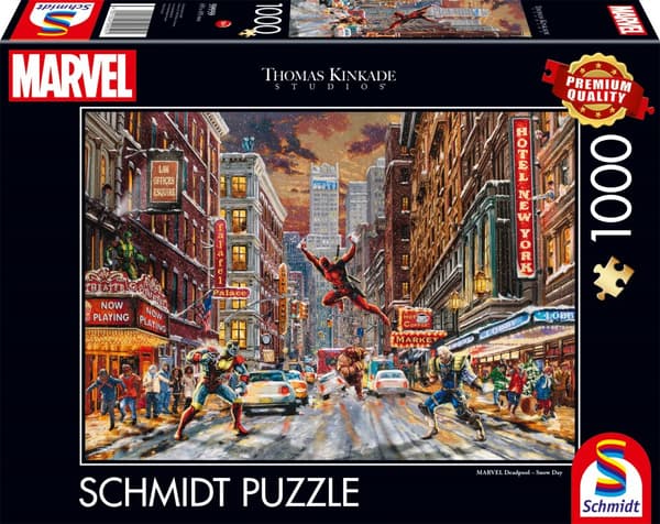 Pussel Deadpool Snow Day 1000 bitar, Schmidt