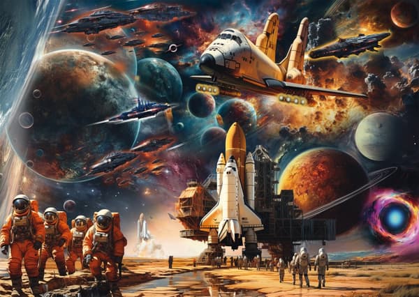 Pussel The allure of space Journeys to distant galaxies 1000 bitar, Schmidt