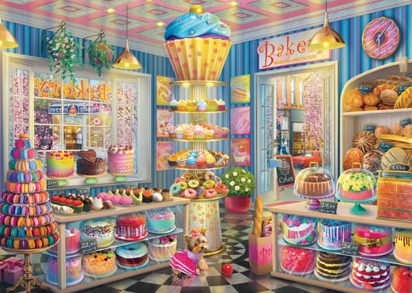 Pussel The brightly coloured bakery 1000 bitar, Schmidt