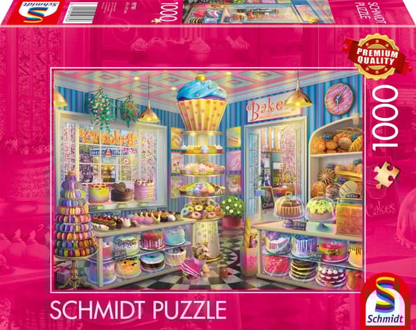 Pussel The brightly coloured bakery 1000 bitar, Schmidt