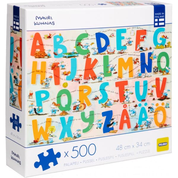 Mauri Kunnas Aakkoset -puslespil, 500 brikker