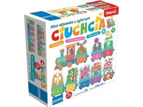 Granna palapeli rei'illä choo-choo choo-choo