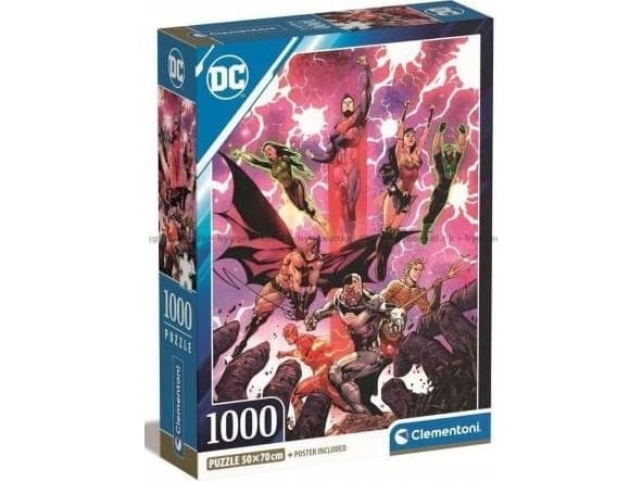 Clementoni DC, 1000 stykker, Komikk, 18 år