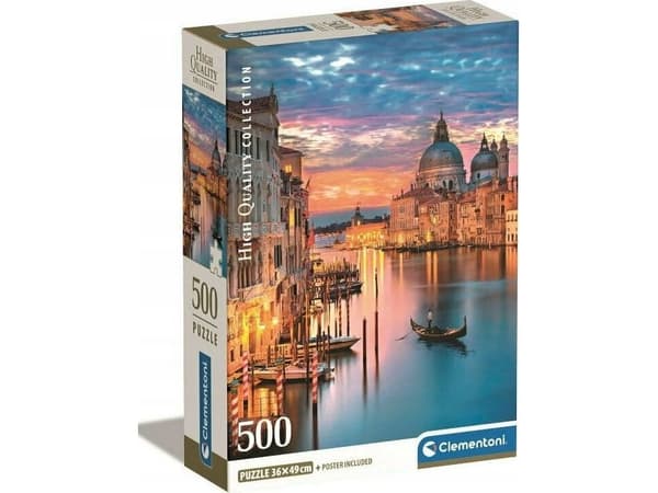 Clementoni High Quality Collection Lighting Venice, 500 stykker, Landskap, 18 år