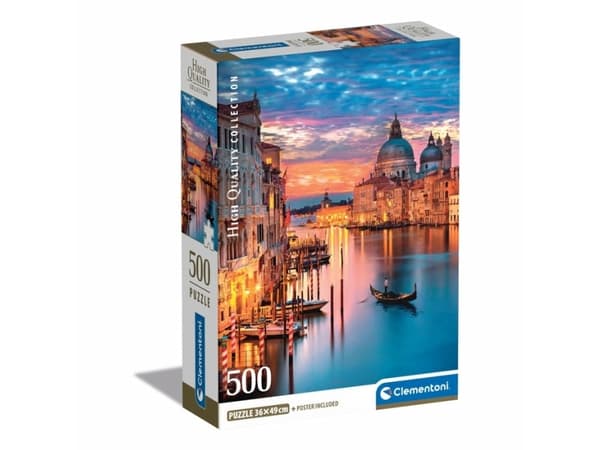 Clementoni High Quality Collection Lighting Venice, 500 stykker, Landskap, 18 år