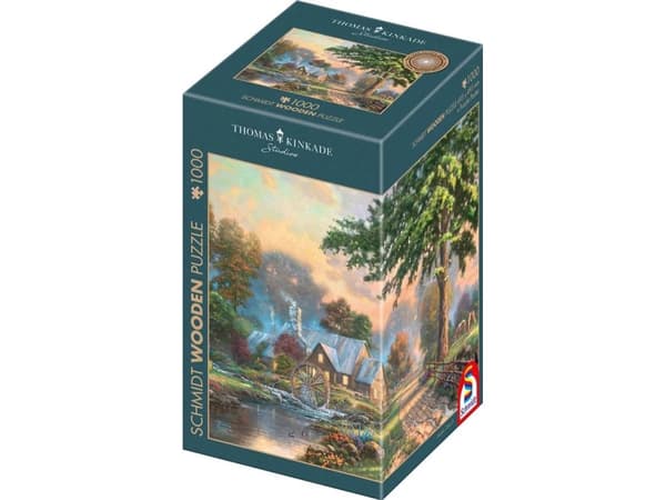 Thomas Kinkade Studiosin puinen palapeli: Vanhan myllypuron luona (1000 palaa)
