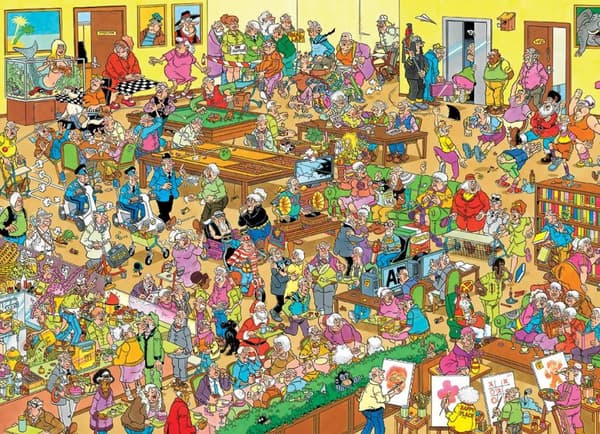 Jan Van Haasteren The Retirement Home Palapelit 1000 kappaletta