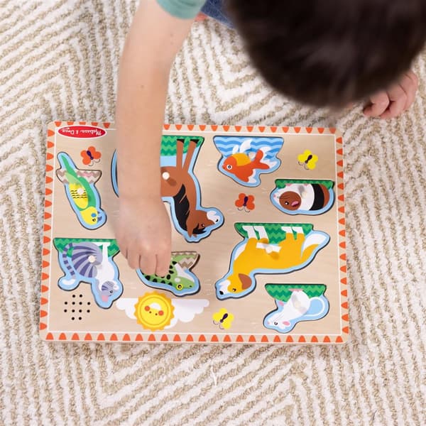 Knoppussel med ljud, Husdjur, Melissa & Doug