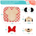 Miniatyrbild 6 av 7: Barnpussel i trä Disney Minnie Mouse + 12 månader 6 Delar (12 antal)