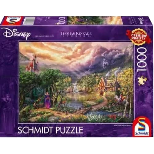 Schmidt Thomas Kinkade: Disney Snøhvit og dronningen (1000 brikker) (SCH8037)