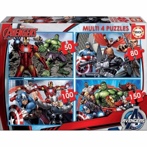 Educa 50-80-100-150 brikker - Avengers-puslespil (80-16331)