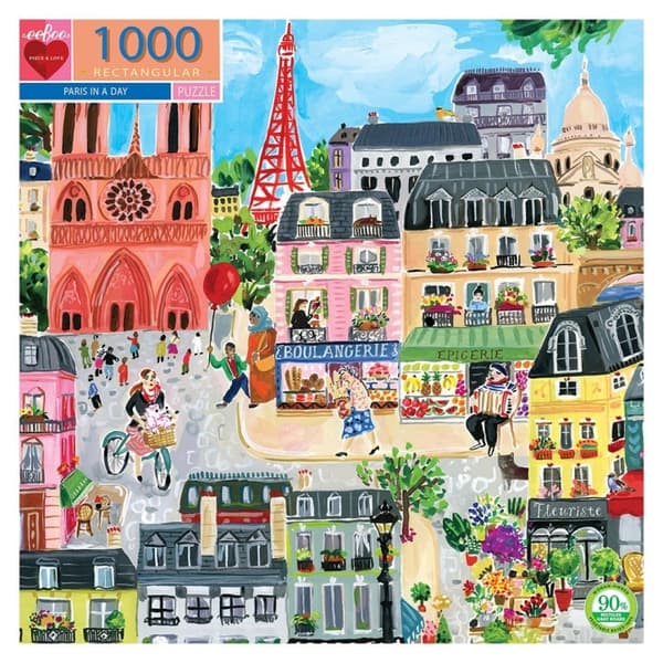 eeBoo Pussel - Paris på en dag (EPZTPD2)