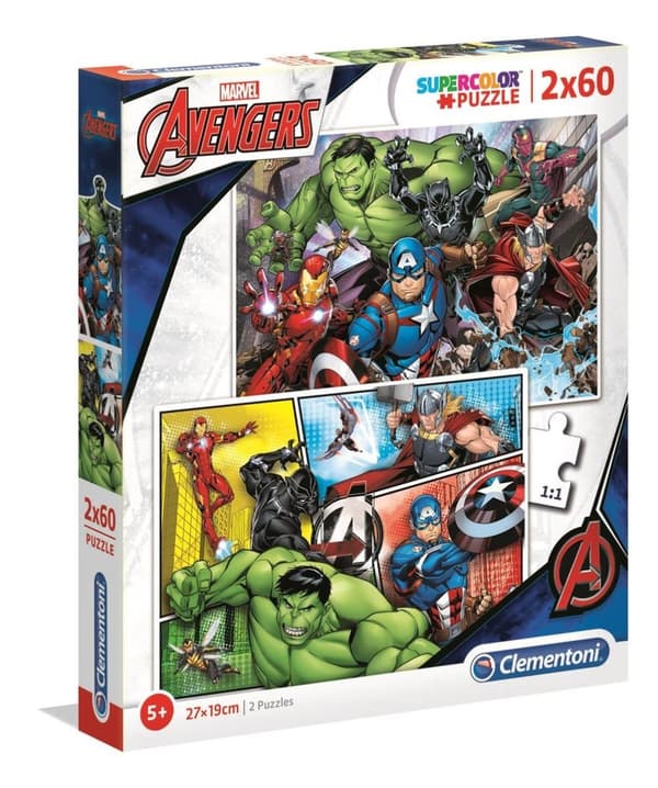 Clementoni 2x60 puslespil til børn Avengers